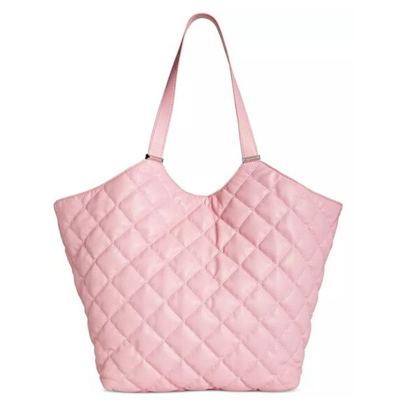 I.N.C. International Concepts Andria Quilted Extra Large Tote Pink (MSRP $100) - Picture 1 of 11